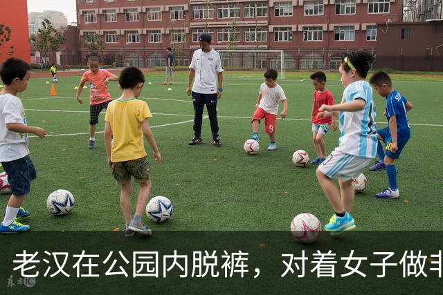老汉在公园内脱裤，对着女子做非常下流的猥亵动作，持续20分钟